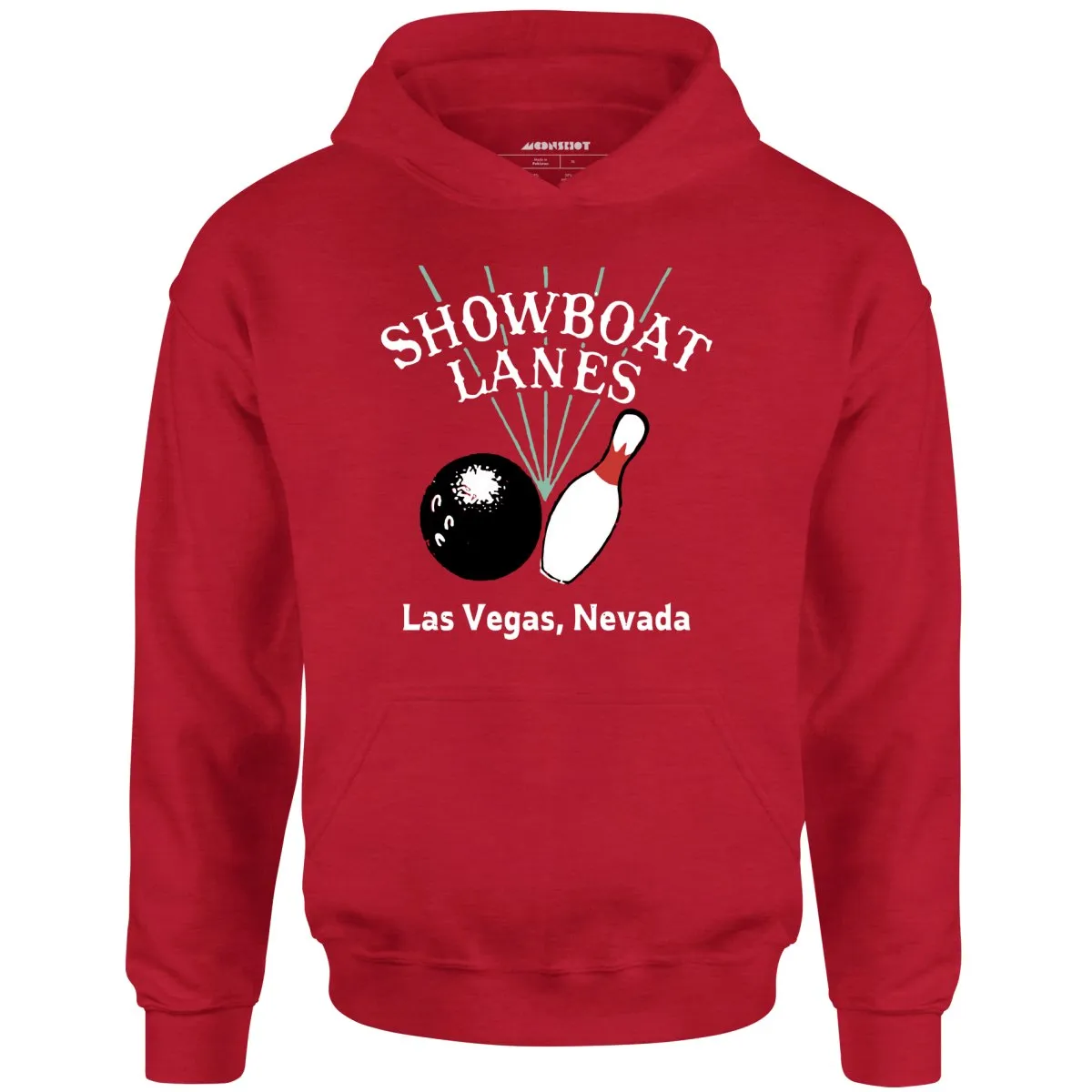 Showboat Lanes - Las Vegas, NV - Vintage Bowling Alley - Unisex Hoodie