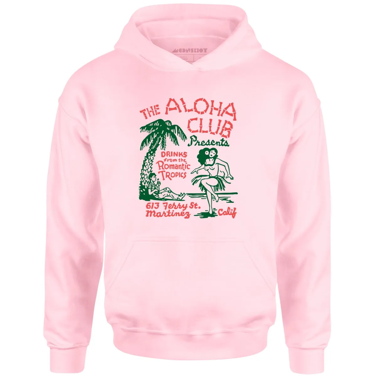 The Aloha Club - Martinez, CA - Vintage Tiki Bar - Unisex Hoodie