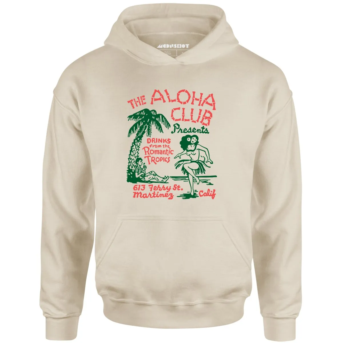 The Aloha Club - Martinez, CA - Vintage Tiki Bar - Unisex Hoodie